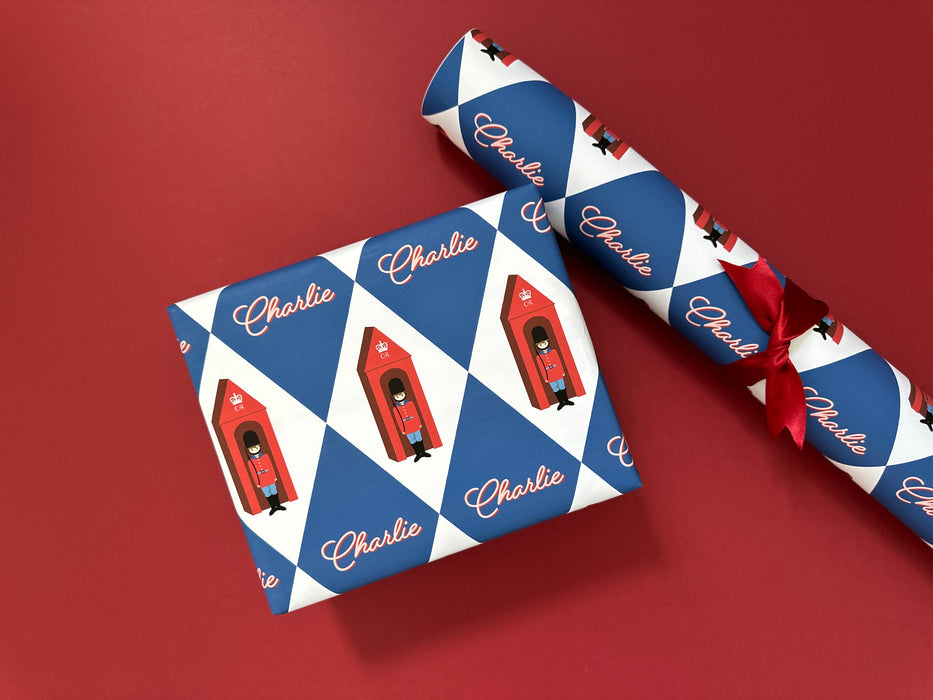 Personalised Changing Of The Guard Wrapping Paper