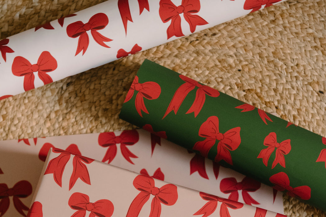 Christmas Bows Wrapping Paper
