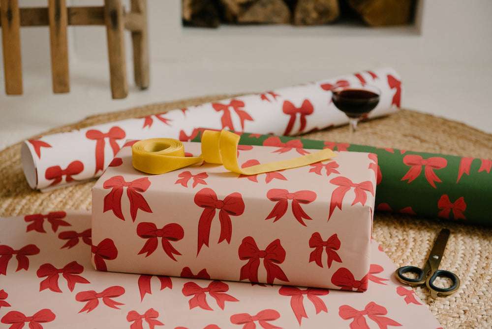 Christmas Bows Wrapping Paper