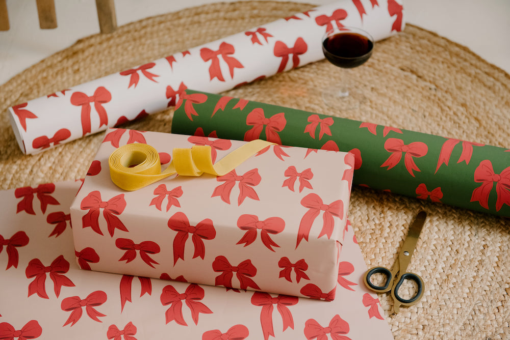 Christmas Bows Wrapping Paper