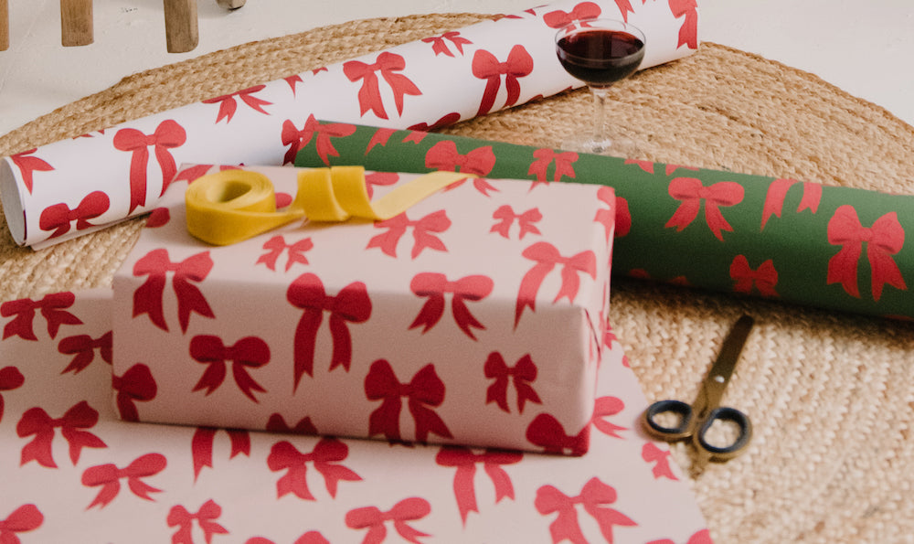 Christmas Bows Wrapping Paper