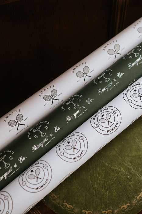 The Racquet Club Wrapping Paper Collection