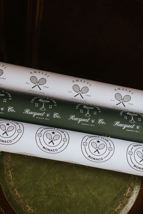 The Racquet Club Wrapping Paper Collection