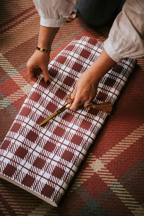 Traditional Farmhouse Check Wrapping Paper Collection