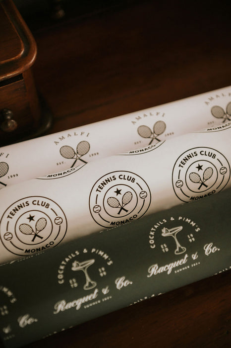 The Racquet Club Wrapping Paper Collection