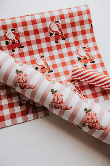 Christmas Cowgirl Wrapping Paper