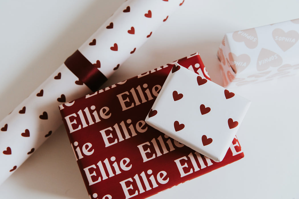 Retro Typographic Wrapping Paper