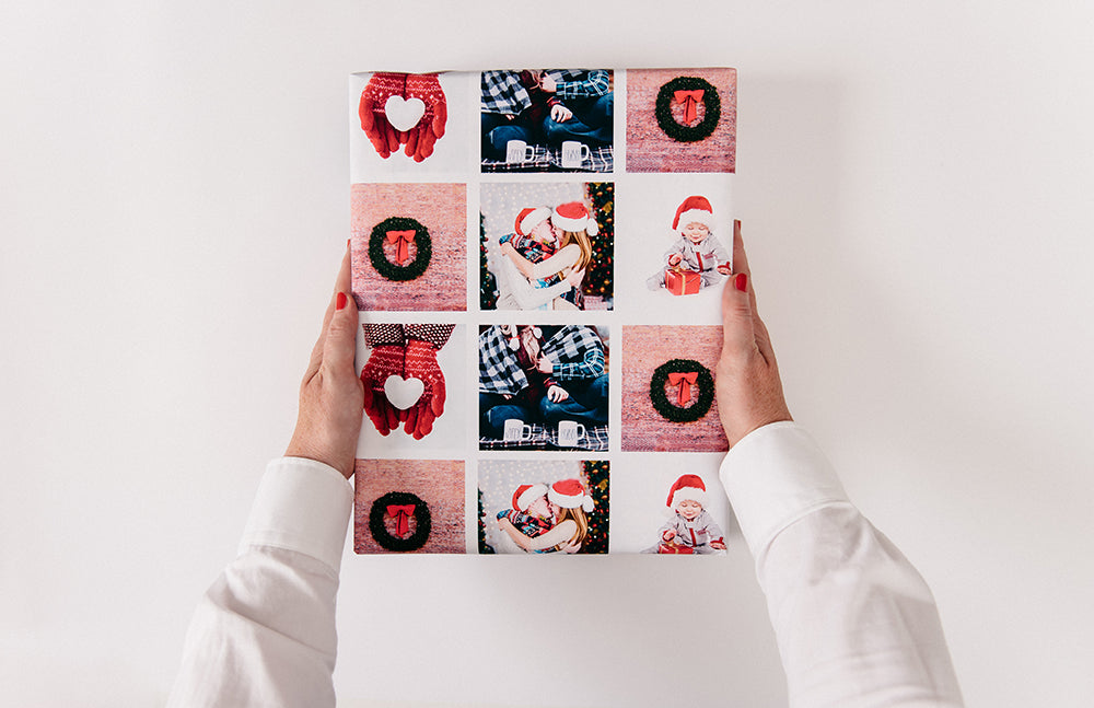 Personalised christmas wrapping paper 