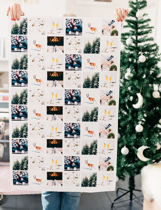 Personalised christmas wrapping paper 