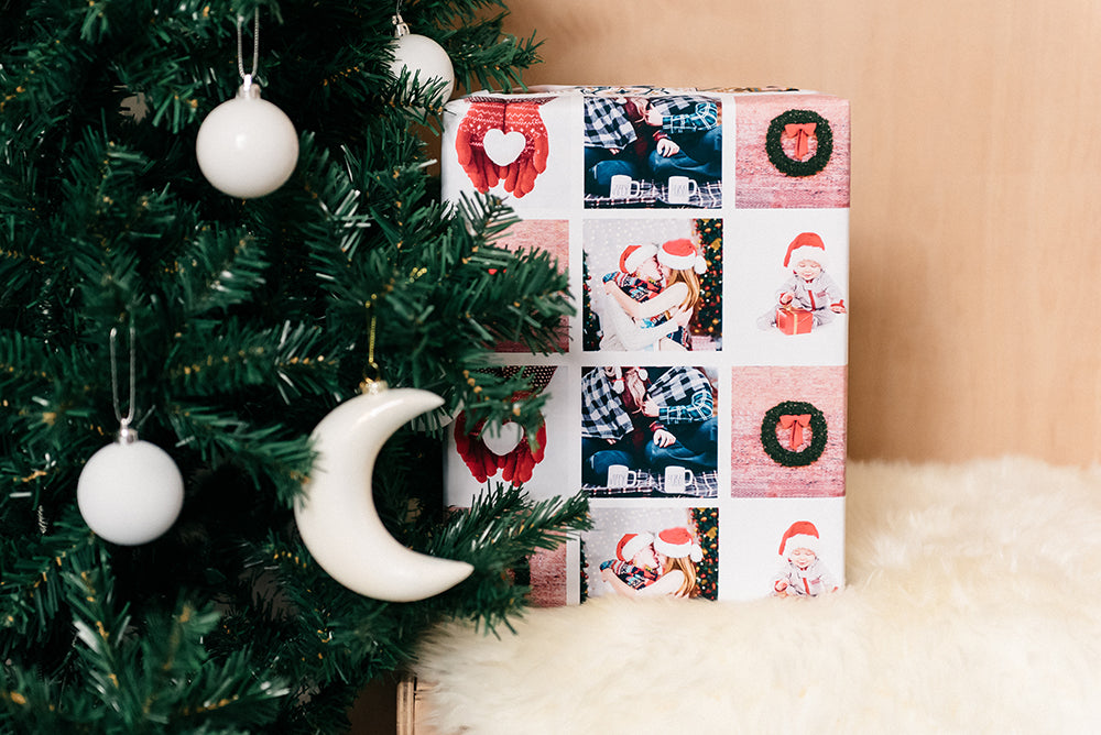 Personalised christmas wrapping paper 
