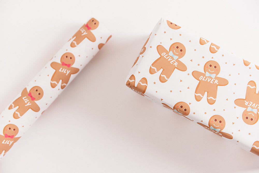 Personalised christmas wrapping paper 