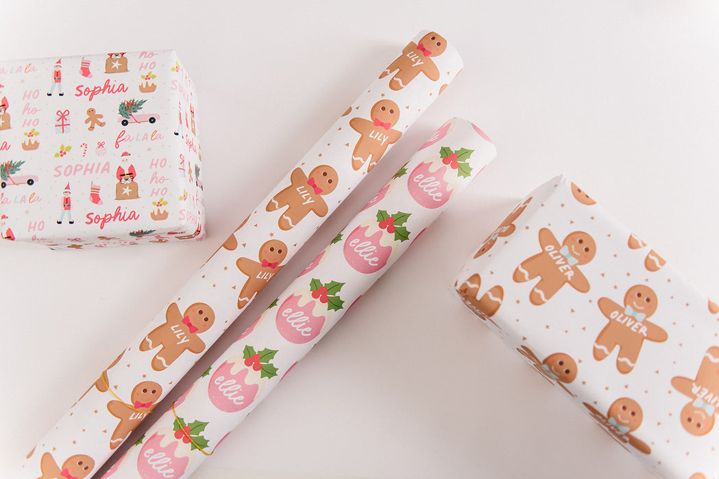 Personalised Christmas Candy Store Wrapping Paper
