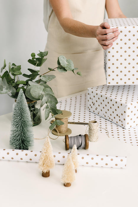 Luxus-Tupfen-Geschenkpapier