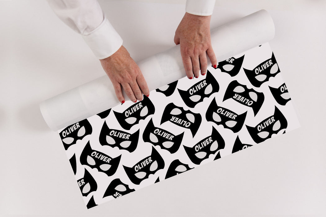 Personalised Super Hero Wrapping Paper