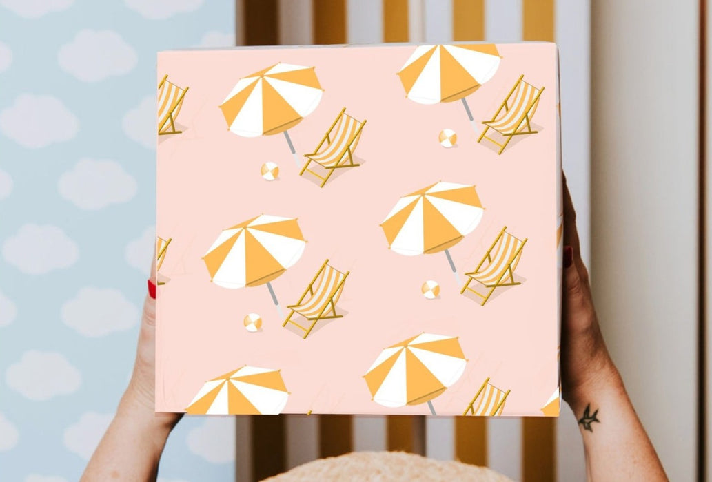 Das Leben ist ein Strand-Geschenkpapier