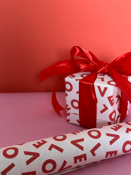 Valentine's Love Print Wrapping Paper