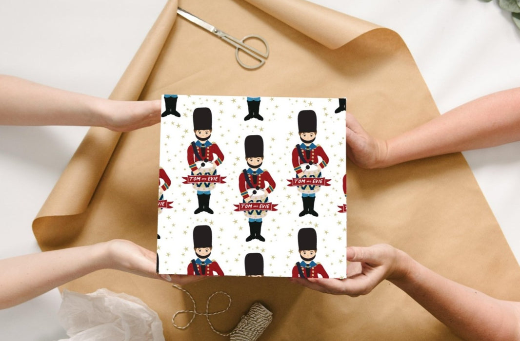 Personalised Little Drummer Boy Wrapping Paper