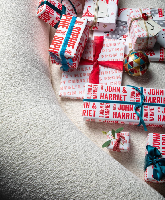 Personalised Letterpress Stamp Wrapping Paper
