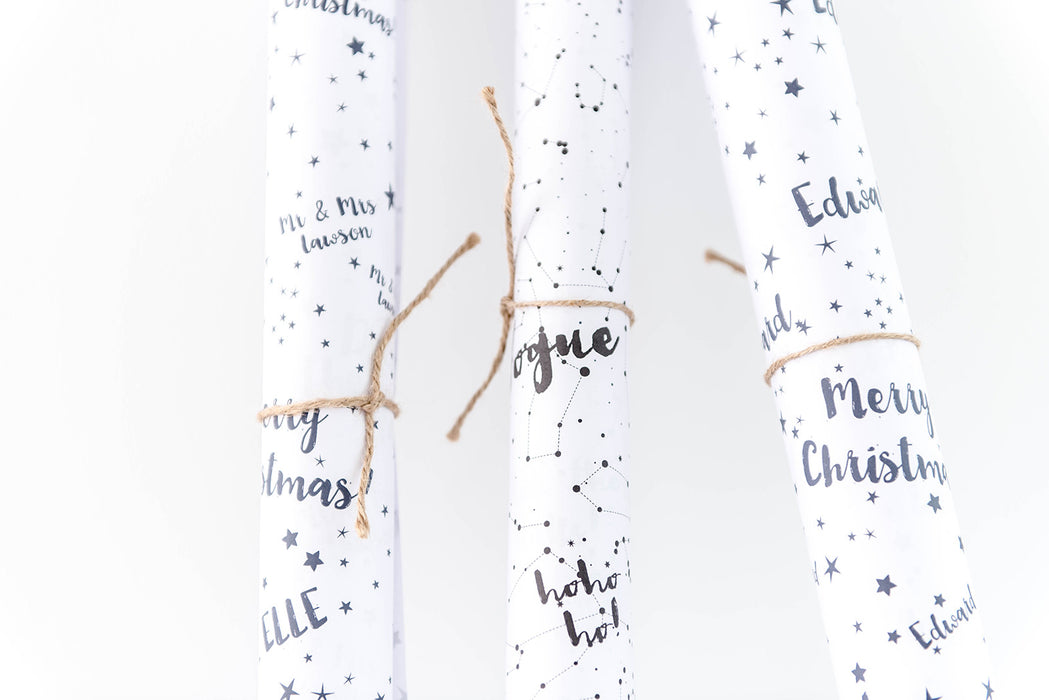 Personalisierter Geschenkpapier-Nachthimmel