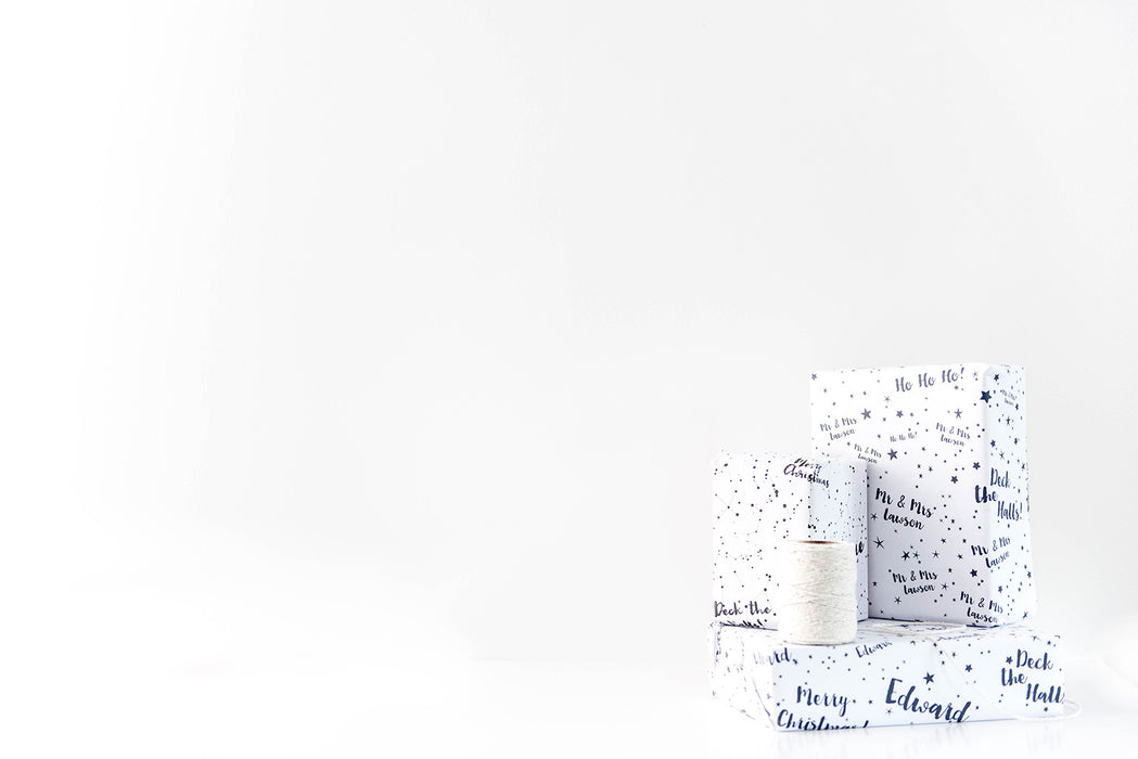 Personalisierter Geschenkpapier-Nachthimmel