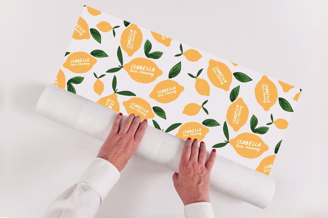 Personalised Amalfi Lemons Wrapping Paper