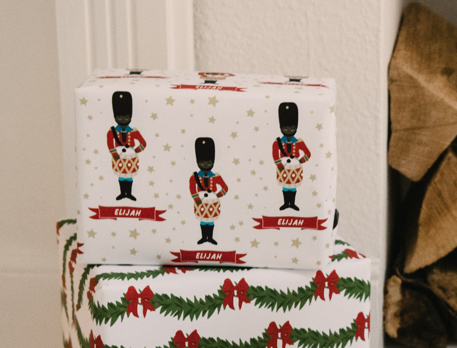 Personalised Little Drummer Boy Wrapping Paper