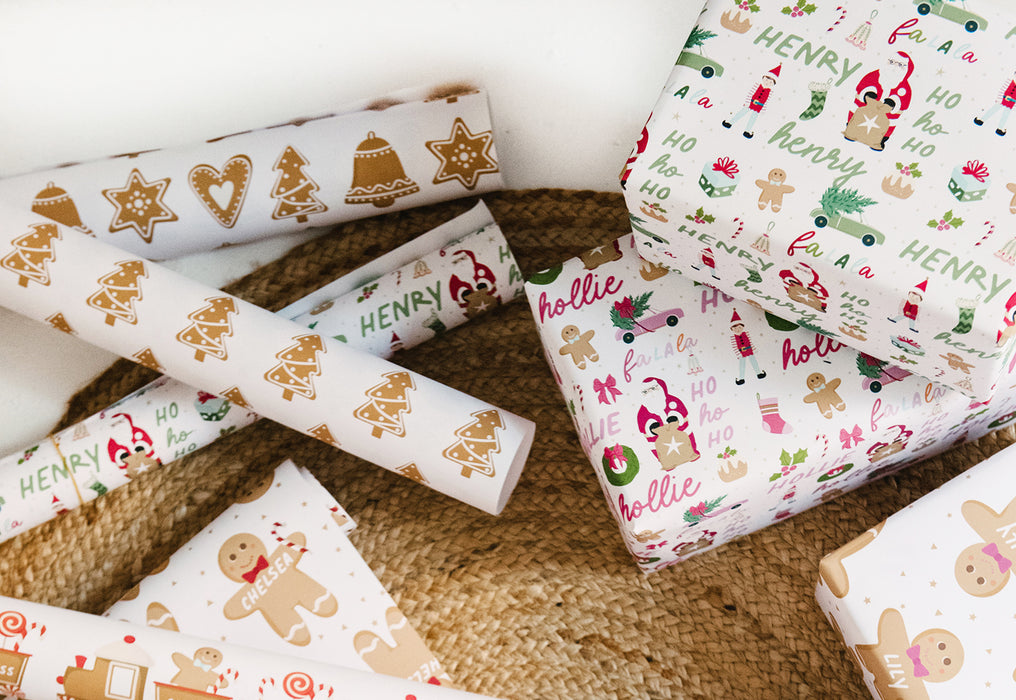 Personalised Christmas Falala Wrapping Paper