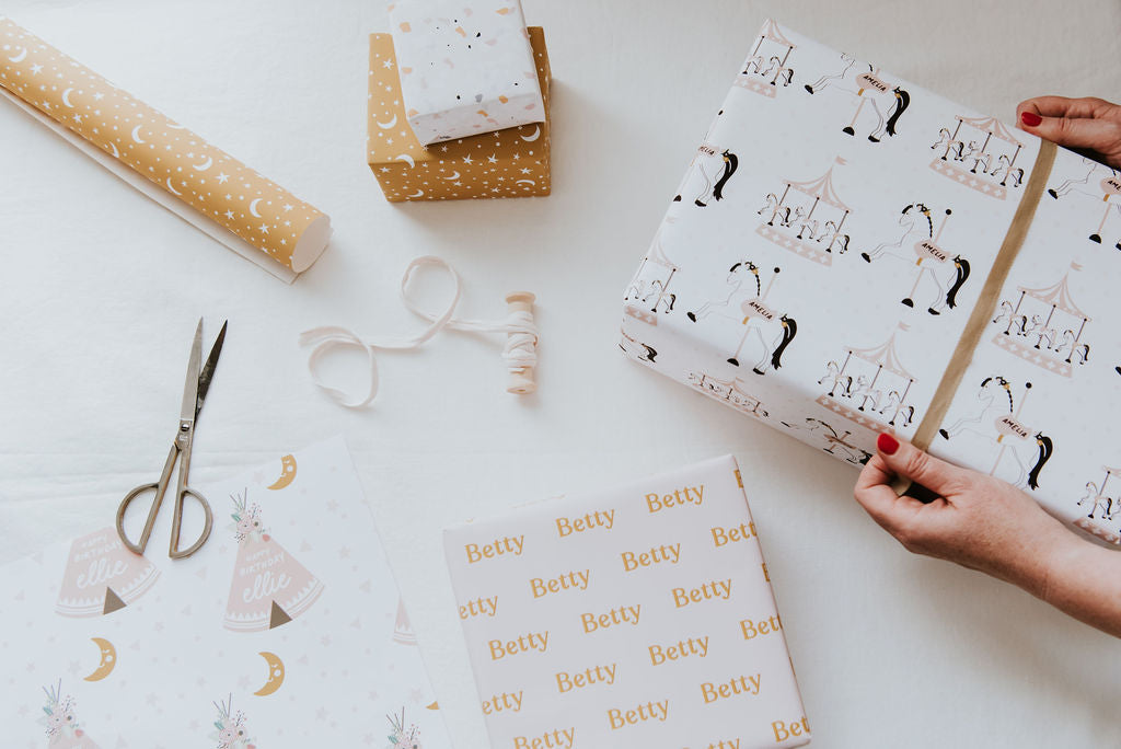 Personalised Carousel Wrapping Paper