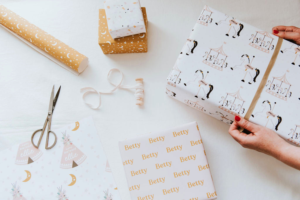 Personalised Carousel Wrapping Paper