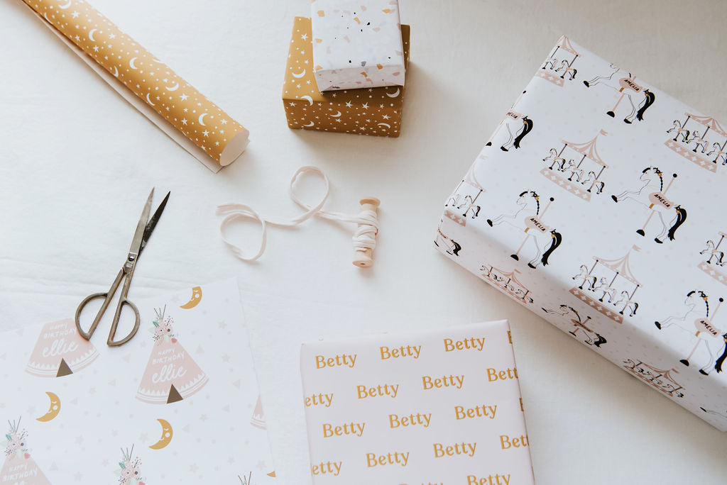 Personalised Carousel Wrapping Paper