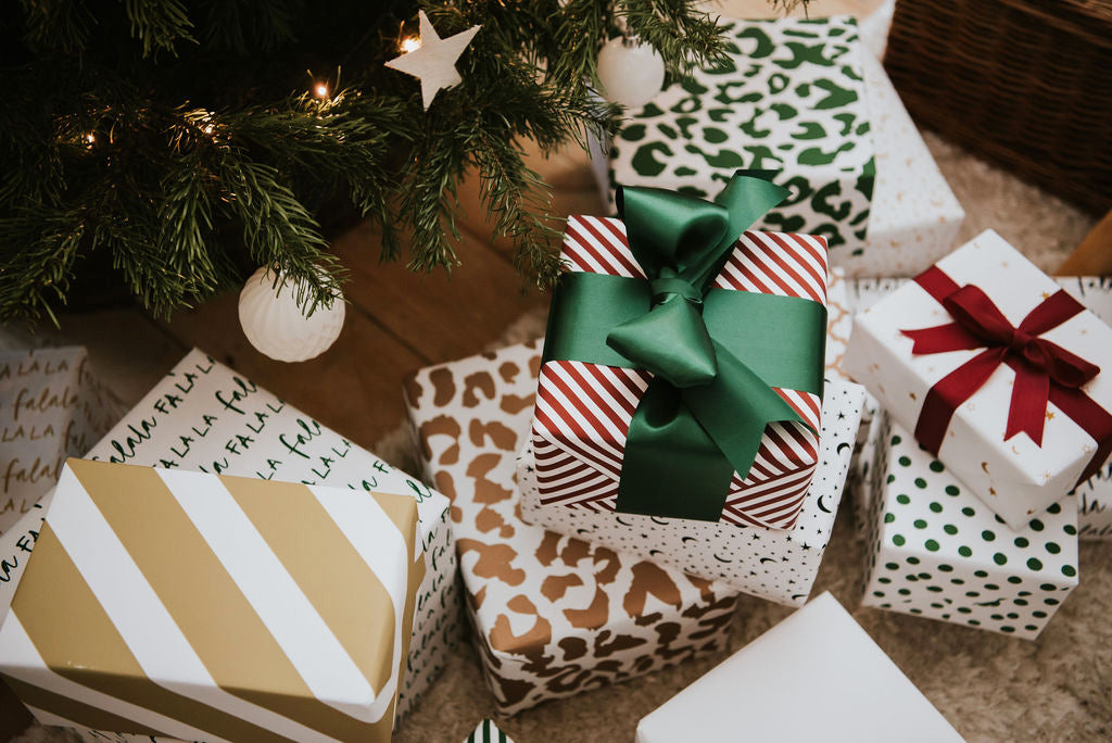 Gold Stripe Wrapping Paper