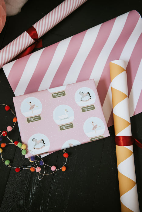 Personalised Christmas Snow Globe Wrapping Paper