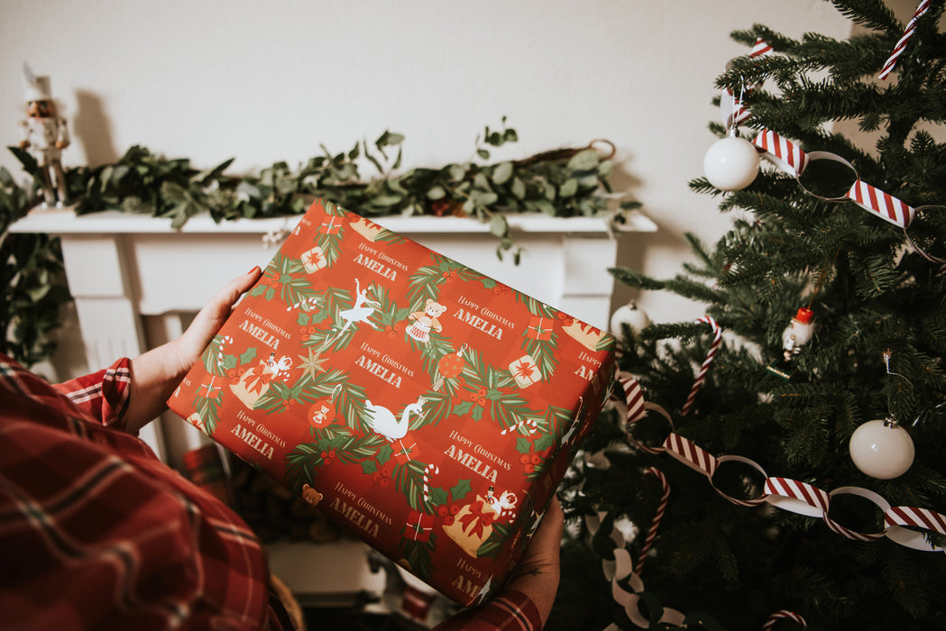 Personalised Christmas Tales Wrapping Paper