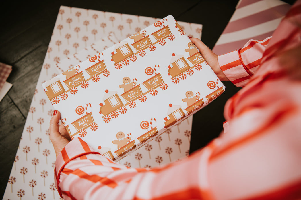 Personalised Christmas Santa Express Wrapping Paper