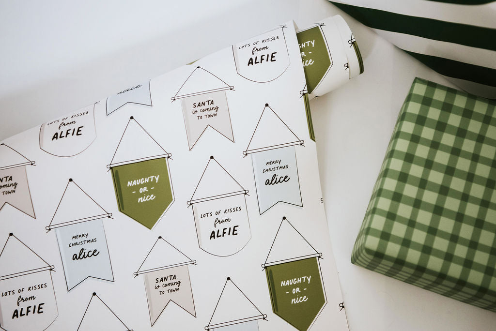 Personalised Sign Wrapping Paper