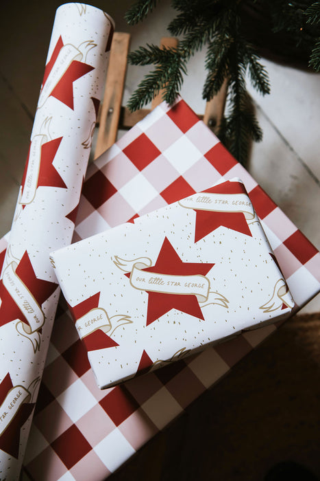 Personalised Star Wrapping Paper