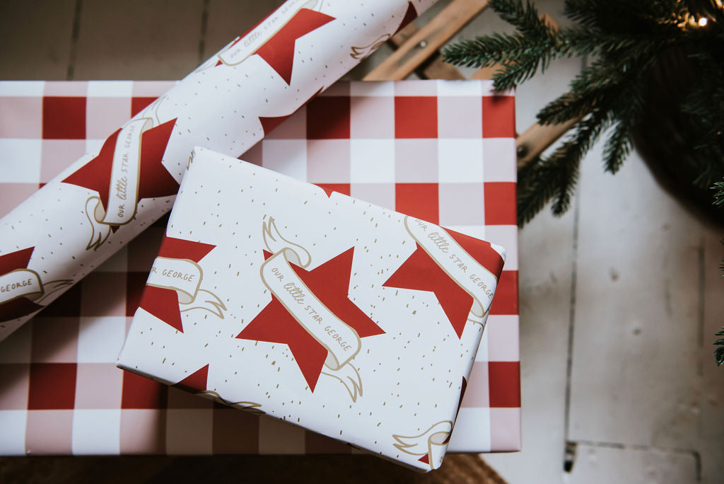 Personalised Star Wrapping Paper