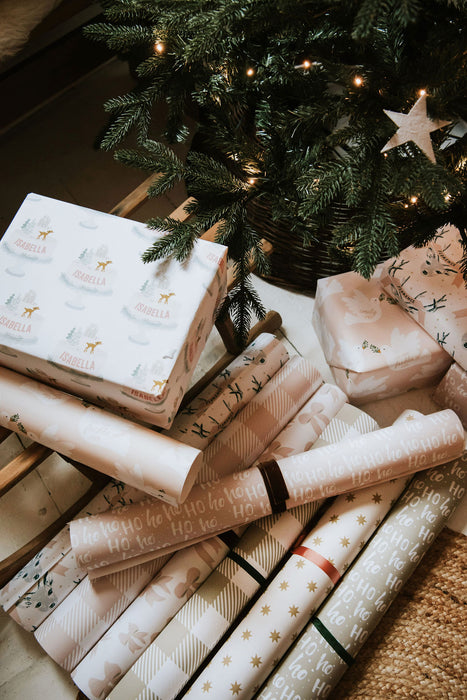 Personalised Christmas Cake Wrapping Paper