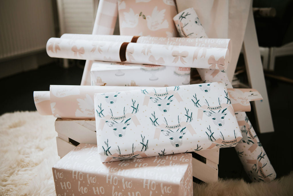 Personalised Deer Wrapping Paper